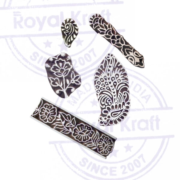 Floral Wooden Stamps - Set