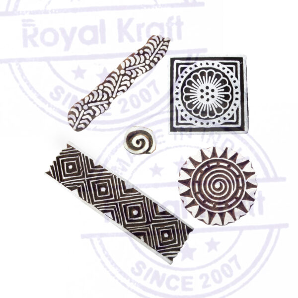 Indian Wooden Stamps - Set