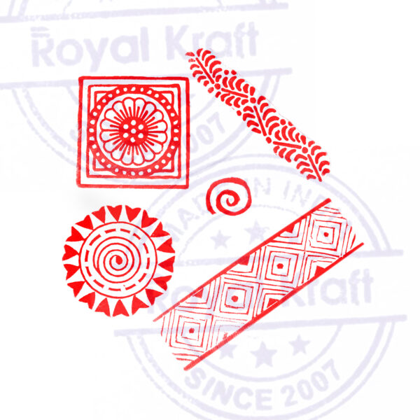 Indian Wooden Stamps - Set