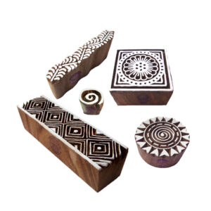 Indian Wooden Stamps - Set