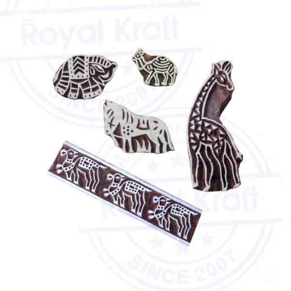 Animal Wooden Stamps - Set