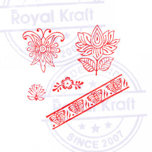 Floral Wooden Stamps - Set