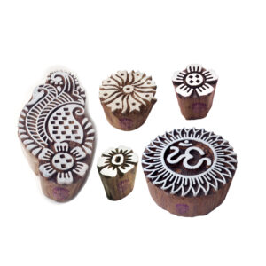 Round Wooden Stamps - Set
