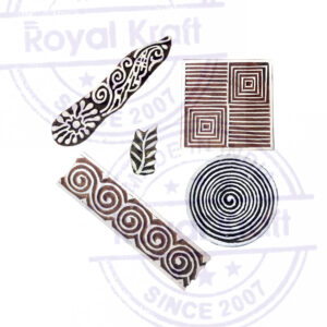 Indian Wooden Stamps - Set