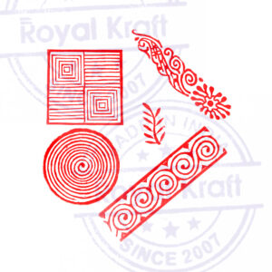 Indian Wooden Stamps - Set