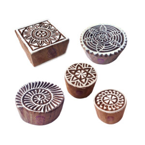 Round Wooden Stamps - Set