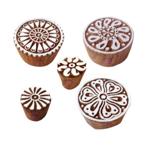 Round Wooden Stamps - Set