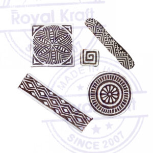 Indian Wooden Stamps - Set