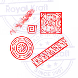 Indian Wooden Stamps - Set