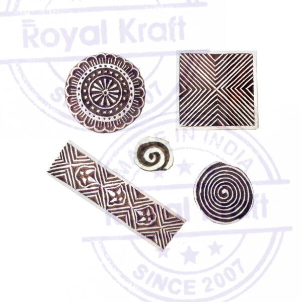 Round Wooden Stamps - Set