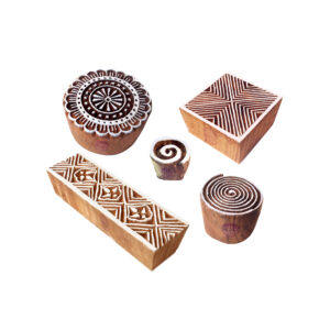 Round Wooden Stamps - Set