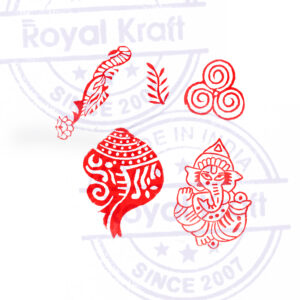 Indian Wooden Stamps - Set