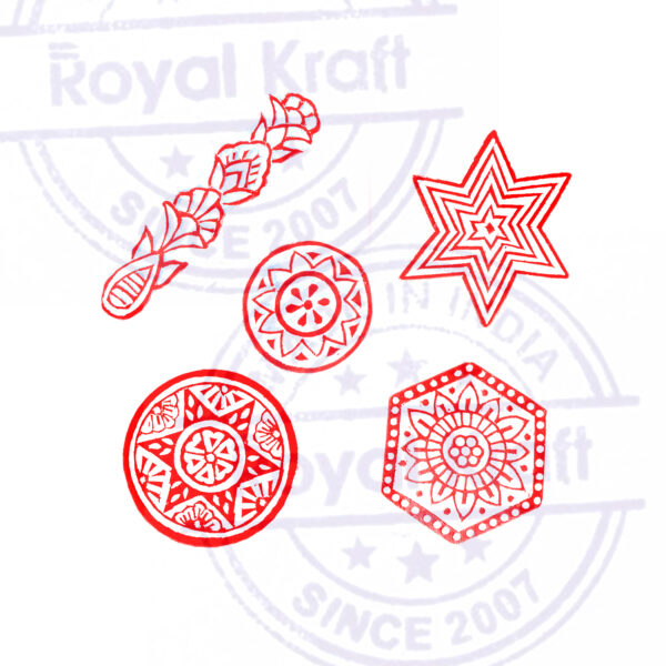 Round Wooden Stamps - Set