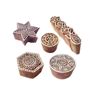 Round Wooden Stamps - Set