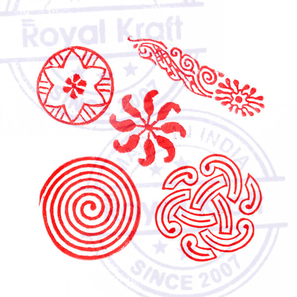 Round Wooden Stamps - Set