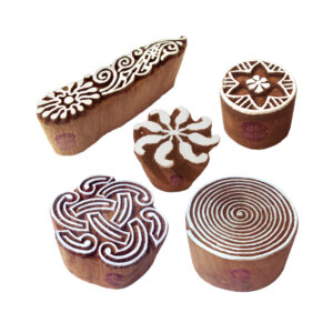 Round Wooden Stamps - Set