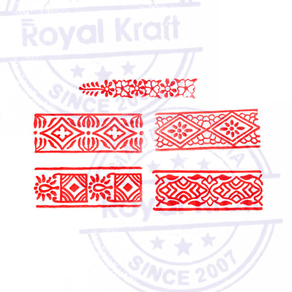 Border Wooden Stamps - Set