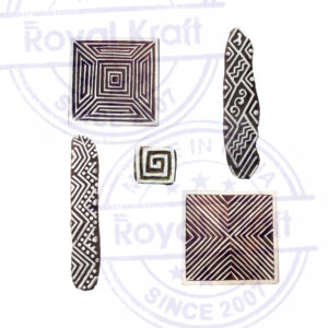 Square Wooden Stamps - Set