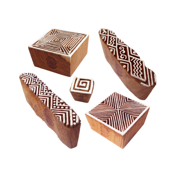 Square Wooden Stamps - Set
