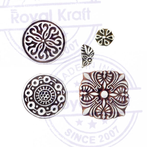 Round Wooden Stamps - Set