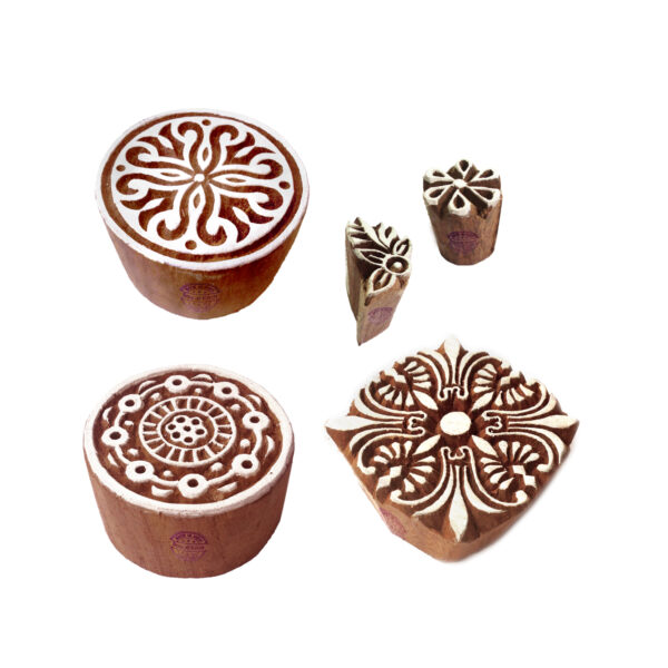 Round Wooden Stamps - Set