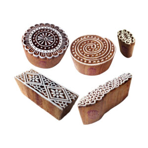 Round Wooden Stamps - Set