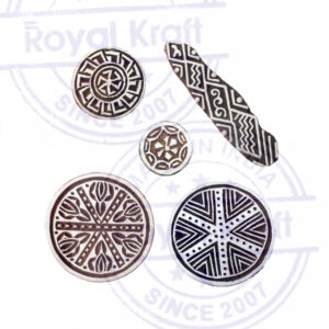 Round Wooden Stamps - Set