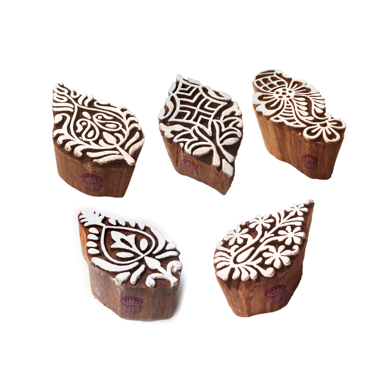 Htag1376 Assorted Wooden Stamps - Set