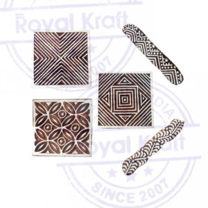 Square Wooden Stamps - Set