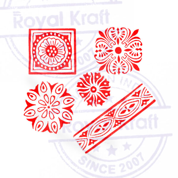Square Wooden Stamps - Set