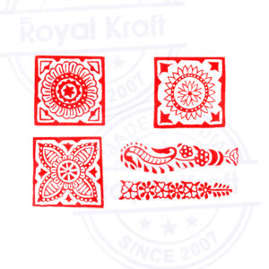 Square Wooden Stamps - Set