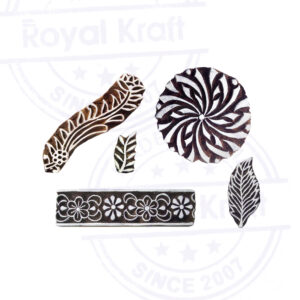 Floral Wooden Stamps - Set