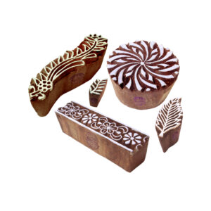 Floral Wooden Stamps - Set