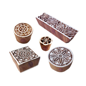 Round Wooden Stamps - Set