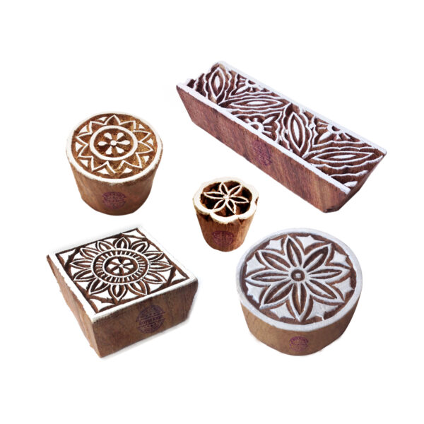 Round Wooden Stamps - Set