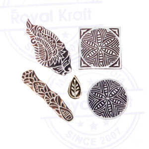 Indian Wooden Stamps - Set