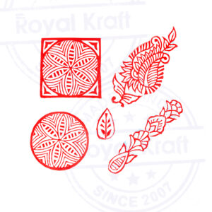 Indian Wooden Stamps - Set