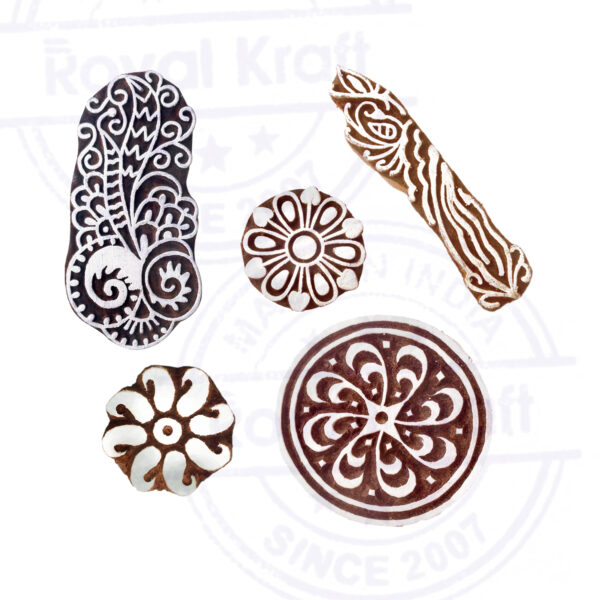 Round Wooden Stamps - Set
