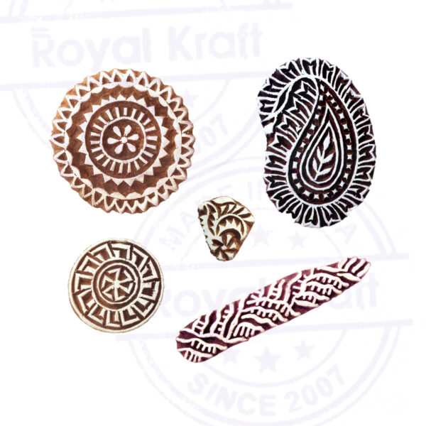 Round Wooden Stamps - Set