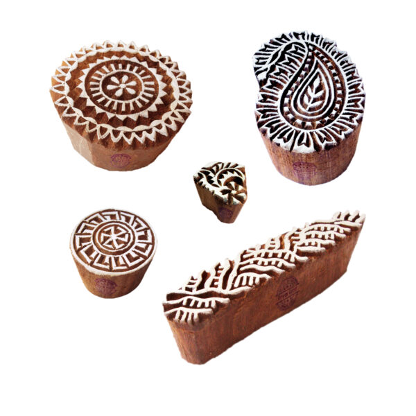 Round Wooden Stamps - Set