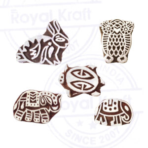 Animal Wooden Stamps - Set