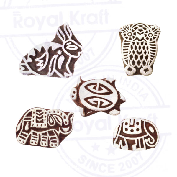 Animal Wooden Stamps - Set