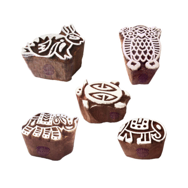 Animal Wooden Stamps - Set