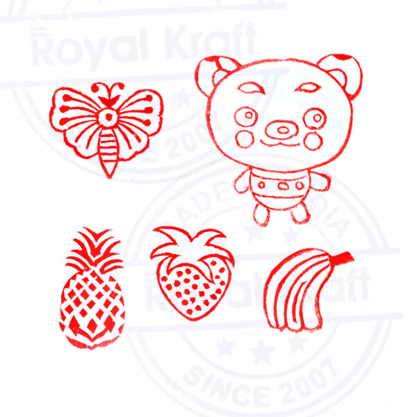 Fruit Wooden Stamps - Set