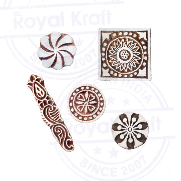 Round Wooden Stamps - Set