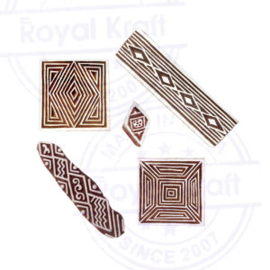 Square Wooden Stamps - Set