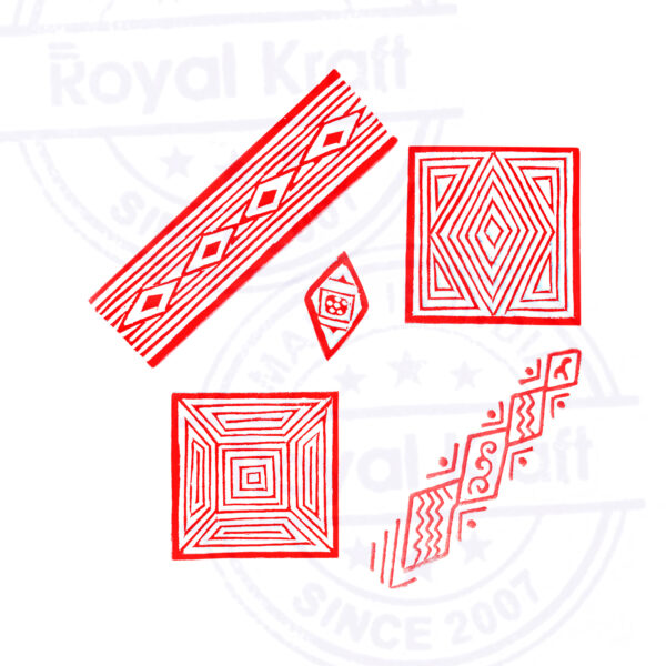 Square Wooden Stamps - Set