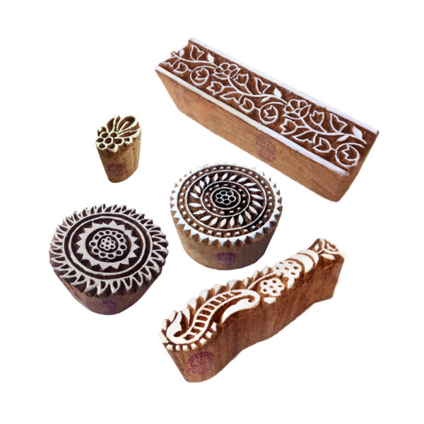 Round Wooden Stamps - Set