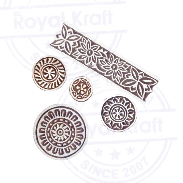 Round Wooden Stamps - Set