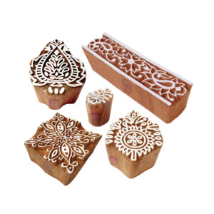 Floral Wooden Stamps - Set